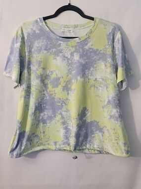 Full Circle Trends Pastel Tie-Dye Short Sleeve Tee Size XL